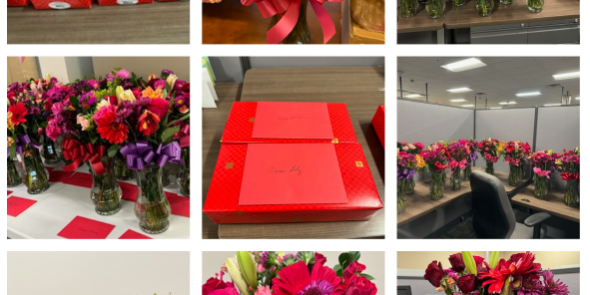 Salibas Valentines Day Tradition Valentines Day Flowers adorn the pharmacy