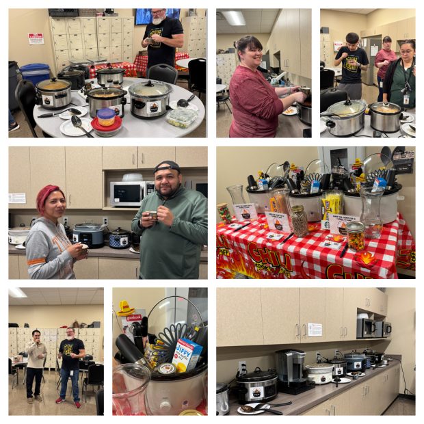 Chili Cook Off at Saliba’s Saliba's employees at a chili cook off