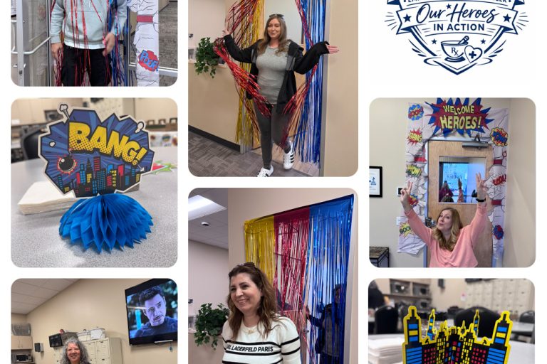 Employees as superheroes for employee appreciation day