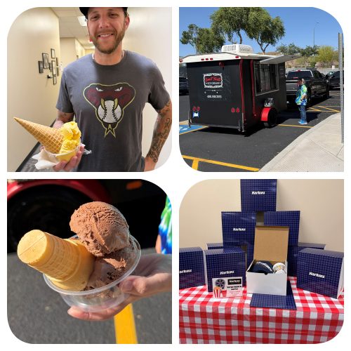 Ice cream picture collage