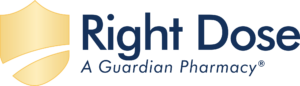 Right Dose logo (Co-branded) color-transparent Right Dose Pharmacy